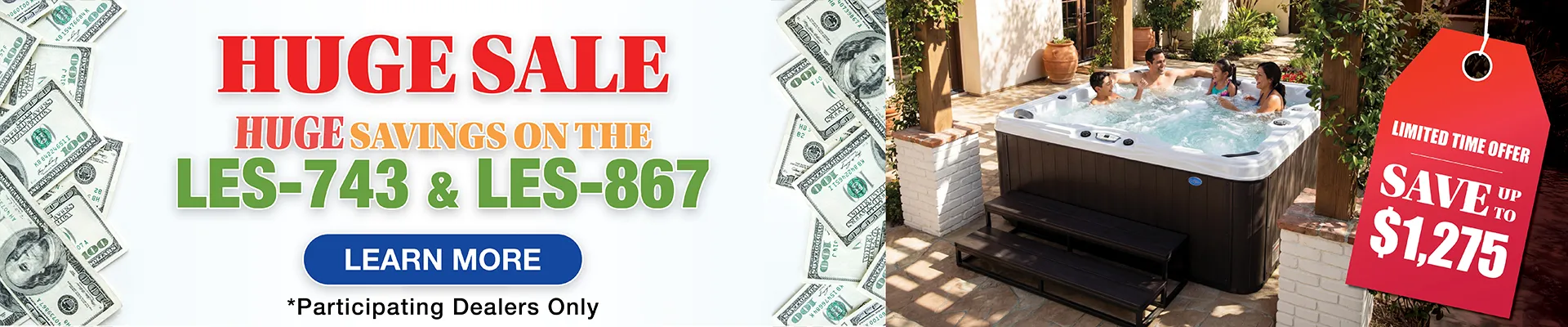 Calspas hot tub being used in a family setting - Renton